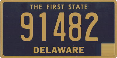 DE license plate 91482