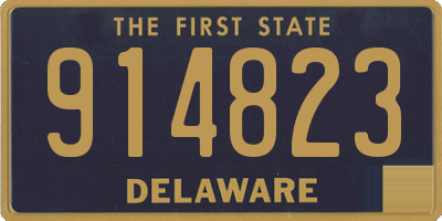 DE license plate 914823