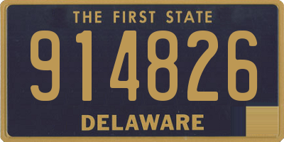 DE license plate 914826