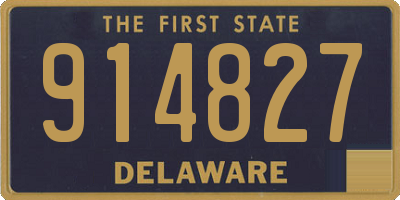 DE license plate 914827
