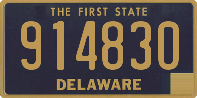 DE license plate 914830