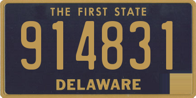 DE license plate 914831