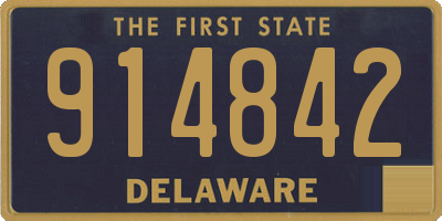 DE license plate 914842