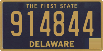 DE license plate 914844