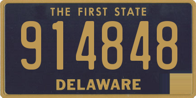 DE license plate 914848