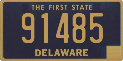 DE license plate 91485