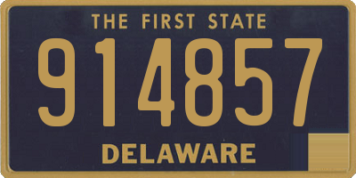 DE license plate 914857