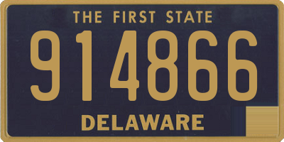 DE license plate 914866