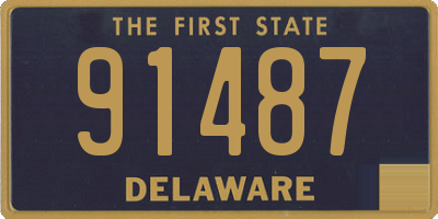DE license plate 91487