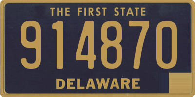 DE license plate 914870