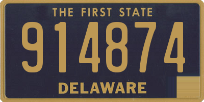 DE license plate 914874