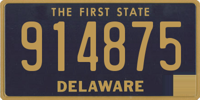 DE license plate 914875