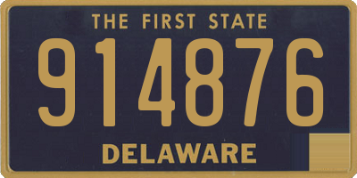 DE license plate 914876