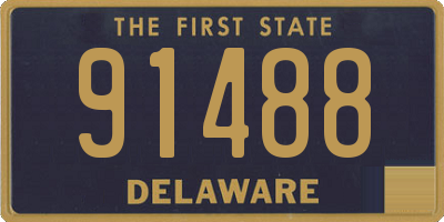 DE license plate 91488