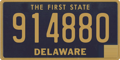 DE license plate 914880