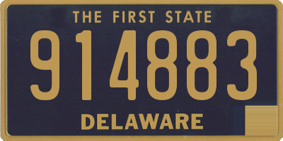 DE license plate 914883