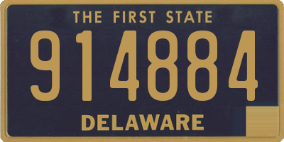 DE license plate 914884