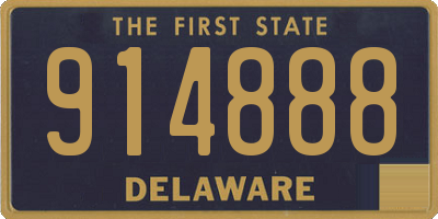 DE license plate 914888