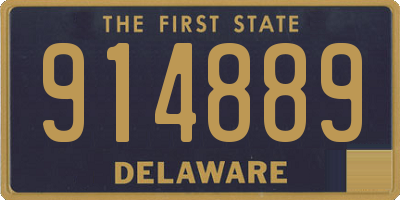 DE license plate 914889