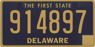 DE license plate 914897