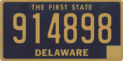 DE license plate 914898