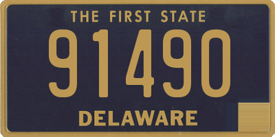 DE license plate 91490