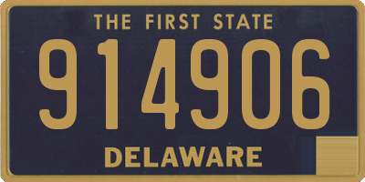 DE license plate 914906