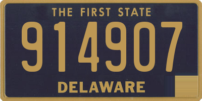 DE license plate 914907