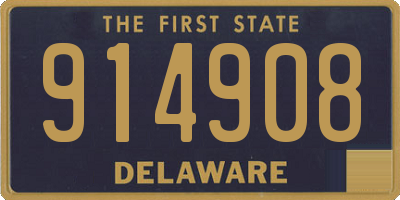 DE license plate 914908