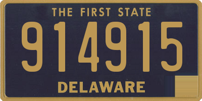DE license plate 914915