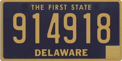 DE license plate 914918