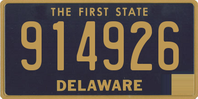 DE license plate 914926