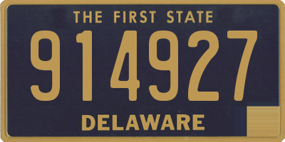 DE license plate 914927