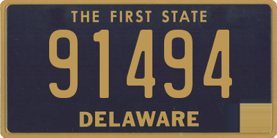 DE license plate 91494
