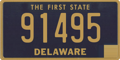 DE license plate 91495