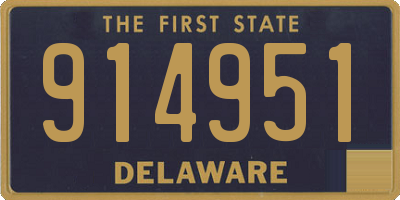 DE license plate 914951