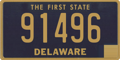 DE license plate 91496