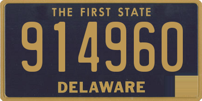 DE license plate 914960