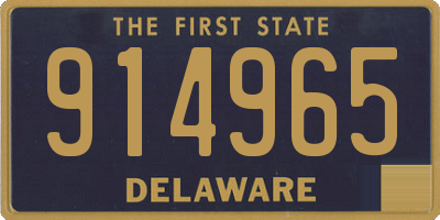 DE license plate 914965
