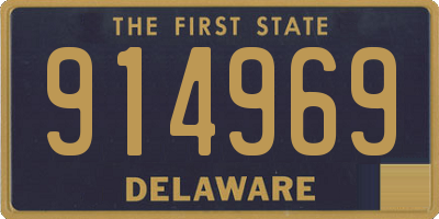 DE license plate 914969