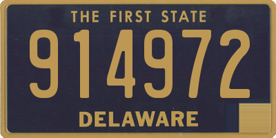 DE license plate 914972