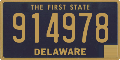 DE license plate 914978