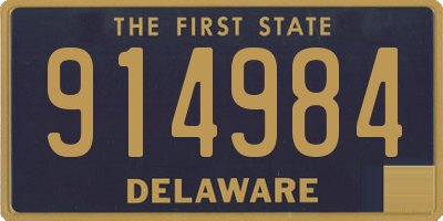 DE license plate 914984