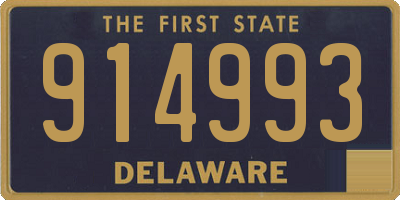 DE license plate 914993