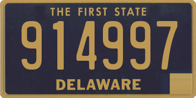 DE license plate 914997