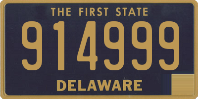 DE license plate 914999