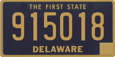 DE license plate 915018