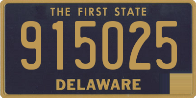 DE license plate 915025