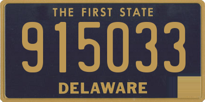 DE license plate 915033