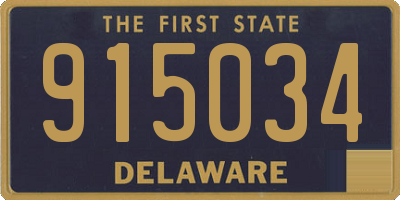 DE license plate 915034